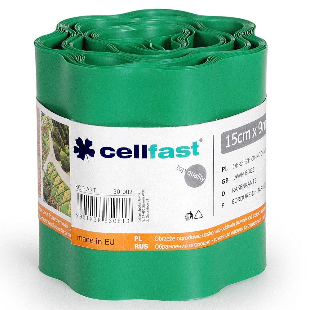 Cellfast 5901828850813 Lawn Edging Green, 9 m x 0.1 cm Amazon.co.uk