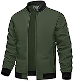 TACVASEN Bomber Jackets for Men Light Bomber