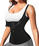 Nebility Women Waist Trainer Corset Zipper Vest
