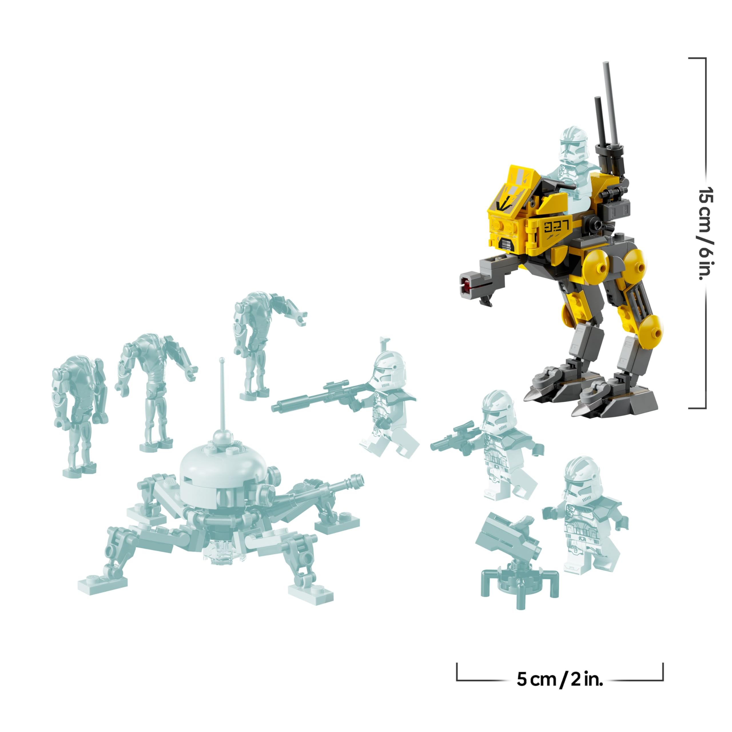 LEGO Star Wars Klonsoldaten des 327. Sternenkorps Battle Pack - Spielzeug für Kinder ab 7 Jahren - Minifiguren zum Bauen und Sammeln - Kreatives Geschenk für Jungen und Mädchen - 75431 8