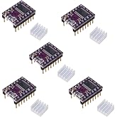 Teyleten Robot 3D Printer Parts DRV8825 Stepper Motor Driver Module with Heat Sink for Ramps 1.4 StepStick A4988 (5pcs)