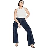 City Chic Womens Leah Flare Jean