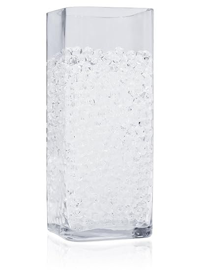 Amazon Com 16 000 Floral Water Pearls Clear Vases And - amazon com 16 000 floral water pearls clear vases and centerpieces for wedding beads makes 12 gallons of water beads home kitchen