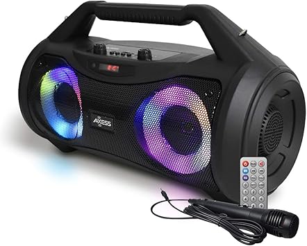 boombox with microphone input