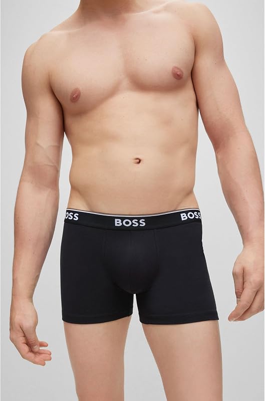 Hugo Herren Boxer Brief 3p Co/EL Boxershorts, Mehrfarbig, M