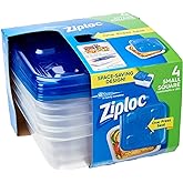 Ziploc Container Sm Square 4Ct,