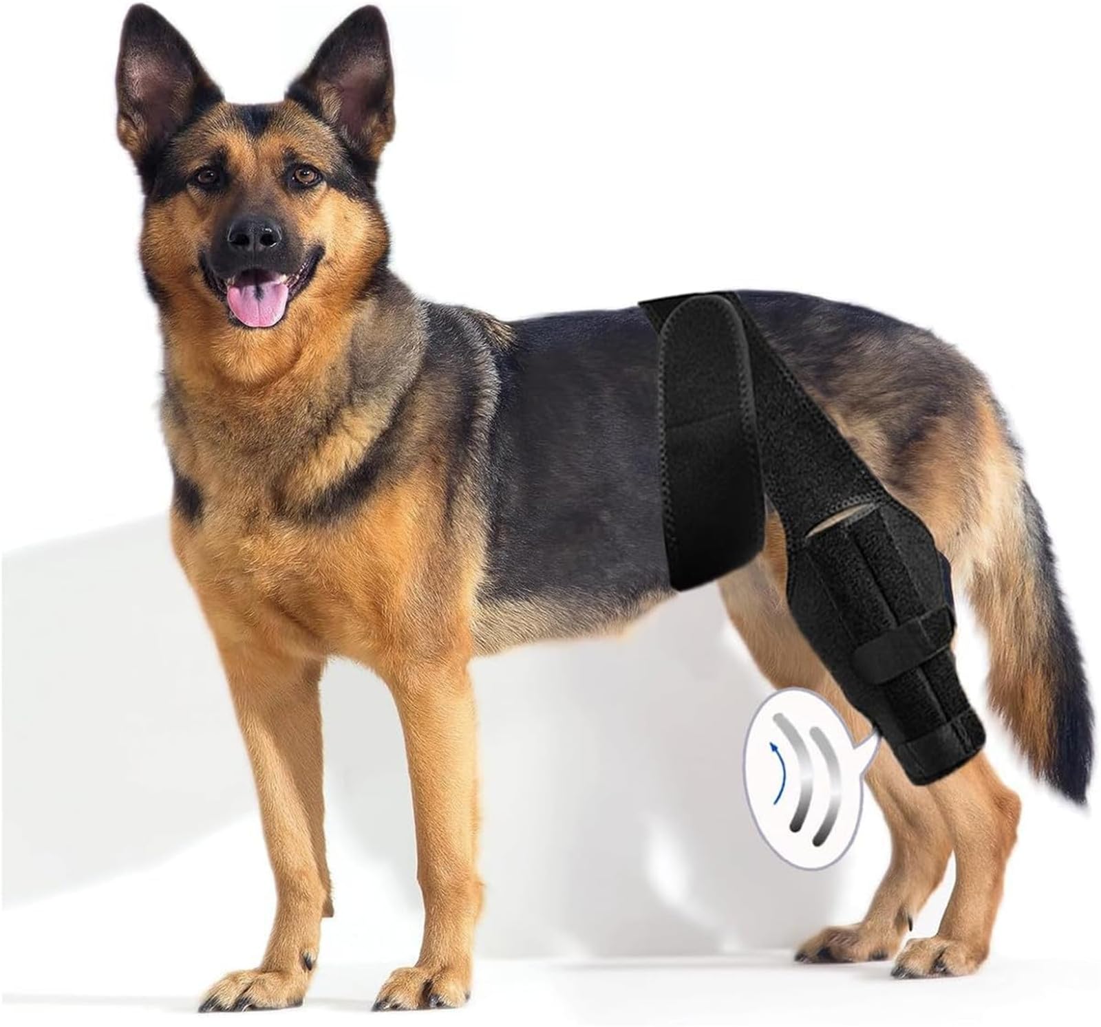 Photo 1 of ZIGTAIL Dog Knee Brace, Canine ACL Support Wrap, Black (L)