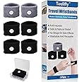 TOULIFLY Travel Wristbands, Anti Nausea Bands,Travel Motion Sickness Relief Wrist Band, Car Sickness Relief Wristbands, Natural Nausea Relief 3Pairs (Grey+Black)
