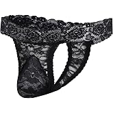 GNFVQLLE Lace Frilly Sissy Panties Femboy Mens Thong Sexy Underwear | Male Lingerie, Girly Clothes, Feminine Outfit