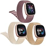 Vancle Nylon Bands for Fitbit Versa 4 Bands/Fitbit