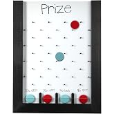 Ilyapa Prize Drop Board, 13x17 in - Penny Drop Game, Whiteboard Sign | Wooden A-Frame Whiteboard Sign, Includes 8 Coin Drop Discs &amp; Eraser - For Trade Shows &amp; Events