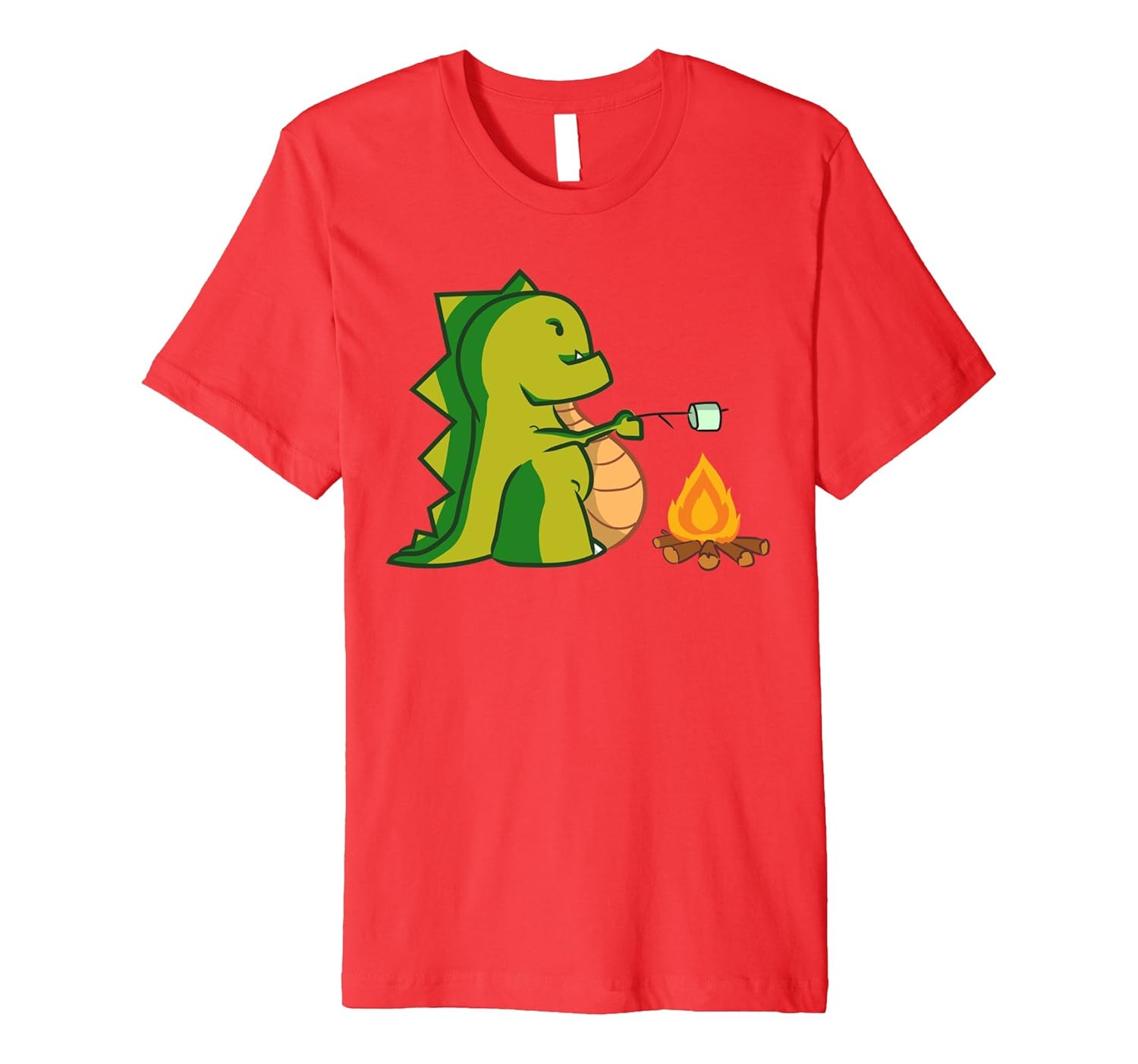 Happy Dino Camper Shirt | Campfire Marshmallows T-Shirt gift-ANZ