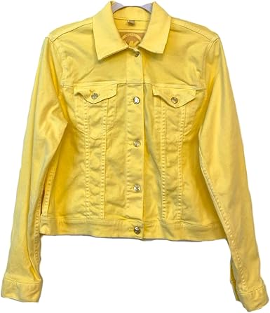 lemon denim jacket