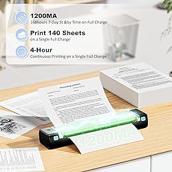 Zoolion M08F Compact Inkless Thermal Printer for