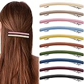 10 Pcs French Hair Clips Flat Hair Barrettes Strong Hold Vintage Hair Clips Cute Hair Styling Clips Metal Snap Hair Clasps Accessories for Women Girls