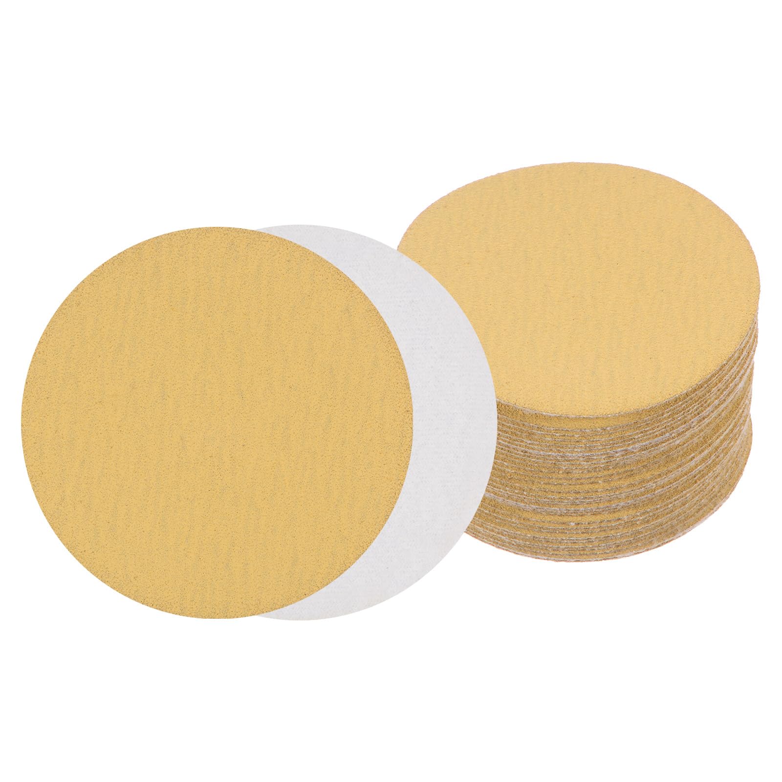 Kozelo 30pcs No Hole Sanding Discs- [ 3 Inch 150 Grit ] Round Hook and Loop Grip Sanding Pads Sheet for Wood Metal Polishing Use| Aluminum Oxide & Zirconium Oxide Sandpaper