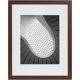 TransGreen 11x14 Picture Frame, Photo Frame Display 8x10 Pictures with Mat or 11x14 without Mat, Hang on the Wall, Brown