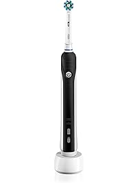 Oral-B Pro 1000 Electric Power Rechargeable Battery Toothbrush with Automatic Timer and CrossAction Brush Head, Black