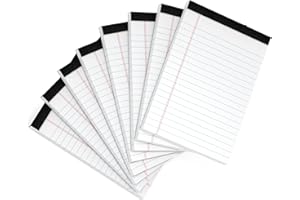 RONEKY Legal Pads 4x6 Inch College Ruled Small Notepads Writing Note Pads for Work Study Taking Notes To do List, 30 Sheet/Pad Tear-Off Lined Paper Pads Memo & Scratch Pads for Office Home Car School, 8 Pack