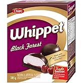 Whippet Black Forest - Chewy Marshmallow Filling, Soft Cookie Base and a Sweet Cherry Centre Covered in Real Chocolate Coatin