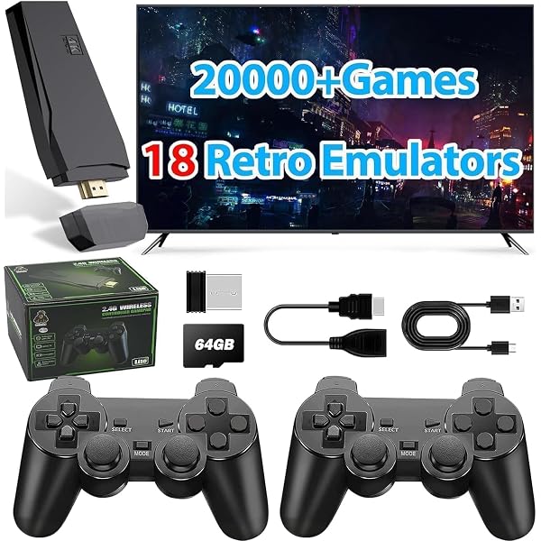 Console De Jeux Rétro X9 Pro 4K Avec 2 Manettes Sans Fil - 42000+ Jeux Préchargés - Plug & Play Pour TV