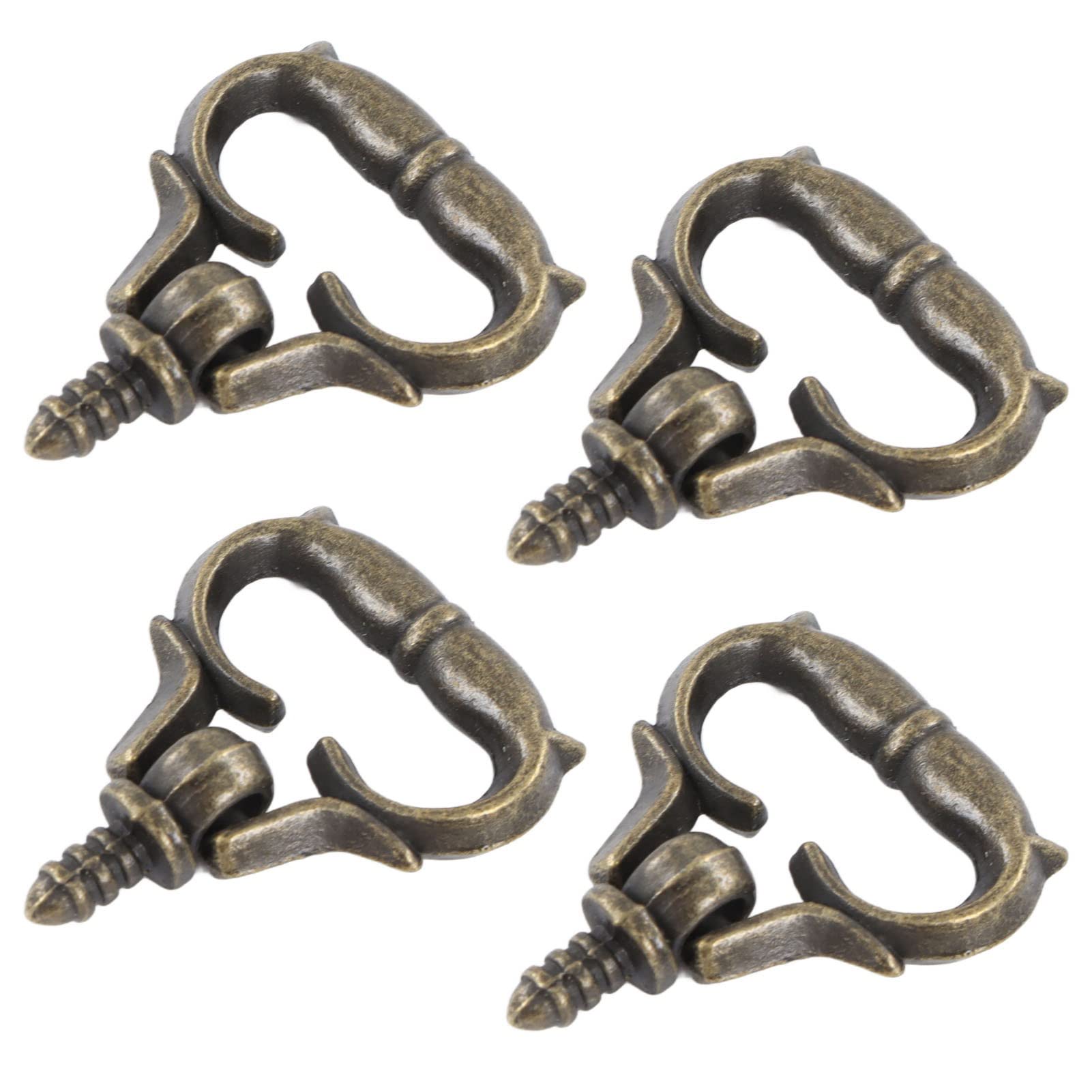 20Pcs Antique Drawer Pull, Mini Thread Self Tapping Drawer Cabinet Pull Handles for Jewelry Case Gift Box