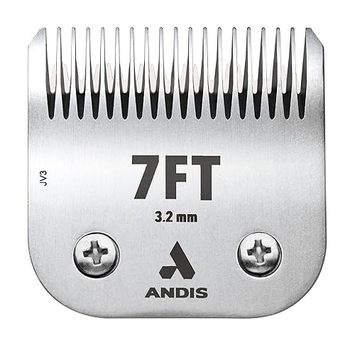 Andis 560208 CeramicEdge Dog Clipper Replacement Blade #7FT 24T Upper / 17T Lower, Stainless Steel