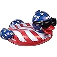 GAME 51418-BB Derby Duck Stars & Stripes, Large, Holds Up to 250 Pounds Pool Float, Multi