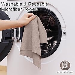 Homaxy Microfiber Cleaning Cloth Roll, 40 Pack