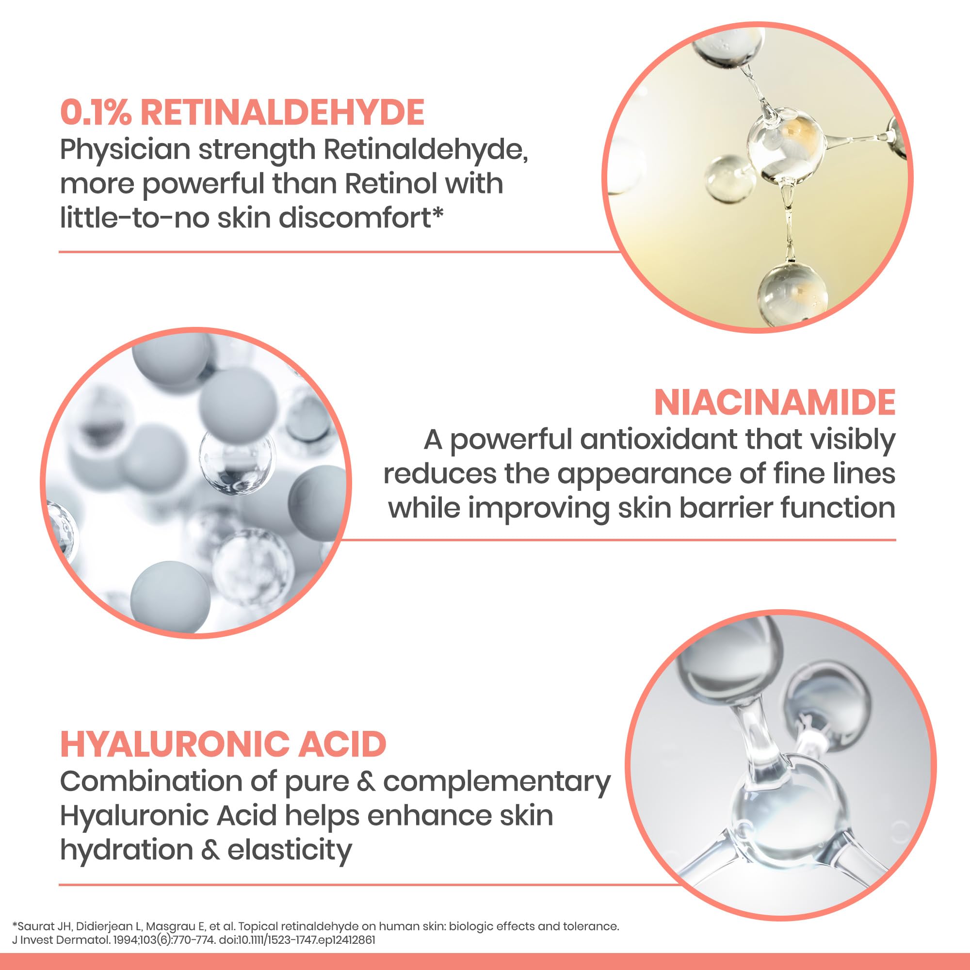 Avène Retrinal Intensive Multi-Corrective Cream, Retinal Face Cream Formulated with Retinaldehyde, Niacinamide & Hyaluronic Acid, Anti-aging Cream Visibly Reduces Wrinkles & Fine Lines, 1 Fl Oz