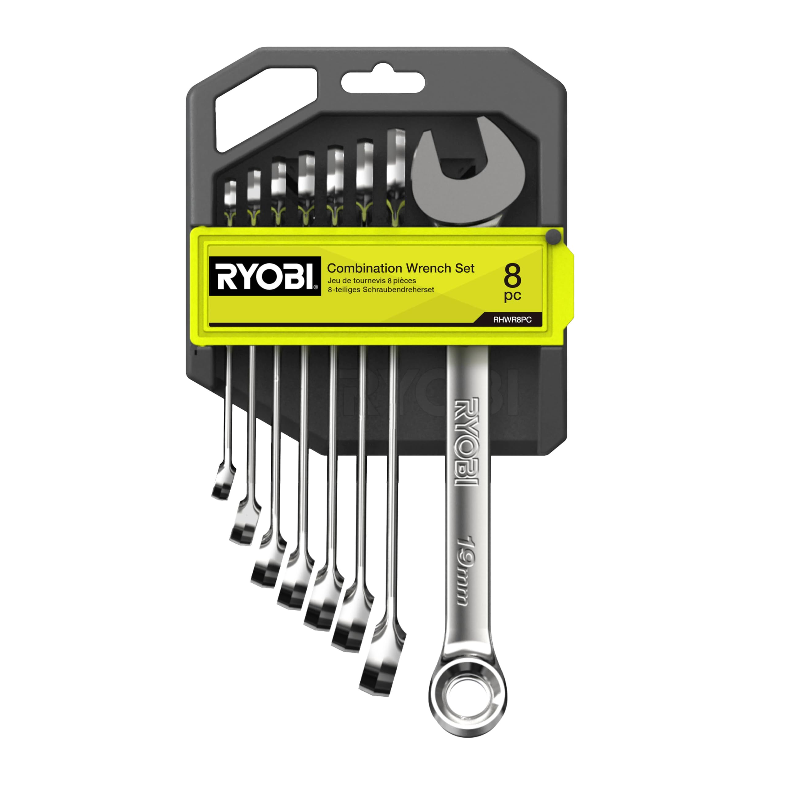 RYOBI RHWR8PC Combination Wrench Set (8 Pieces)