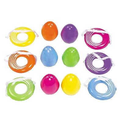 Fun Express Balancing Big Egg Relay Game 12Pc - 12 Pieces - Educational and Learning Activities for Kids