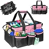 Boczif Cleaning Caddy Bag Wearable, Supplies Organizer with Handle, Shoulder Straps & Detachable Divide, Tool Organizers Tote