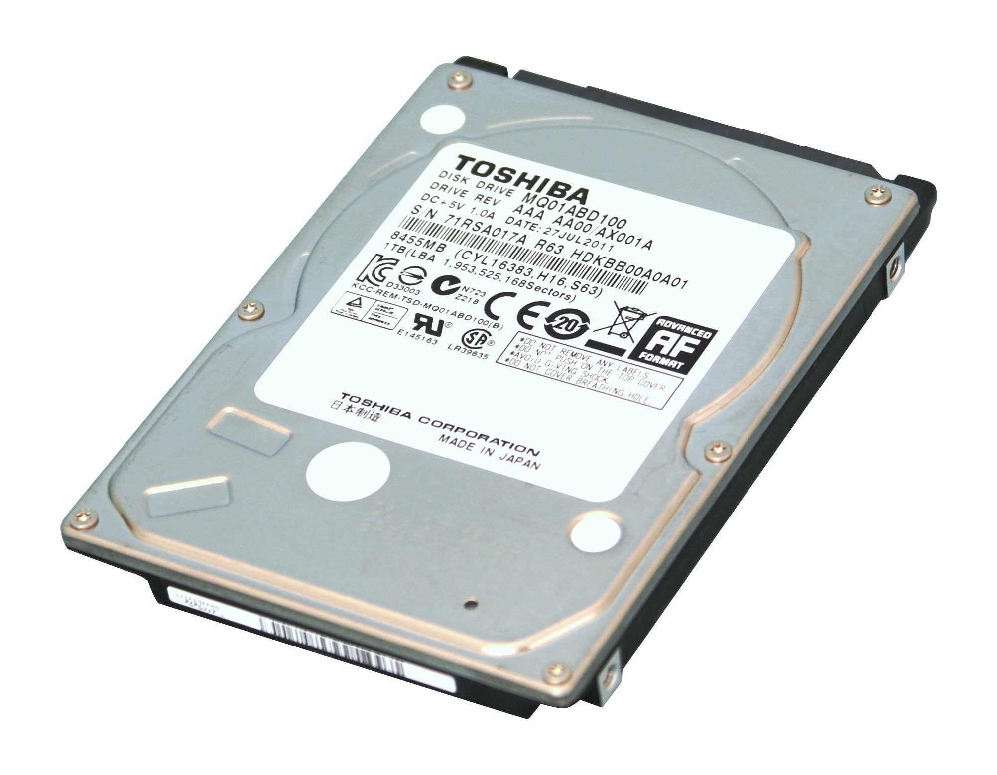 Toshiba MQ01ABD MQ01ABD100 1 TB 2.5 inch Internal Hard Drive (Renewed)
