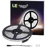 LE 16.4ft 300 SMD 5050 LEDs Flexible Strip Lights, Daylight White, Non-waterproof, 12 Volt, Indoor Party Christmas Holiday Festival Celebration Decoration