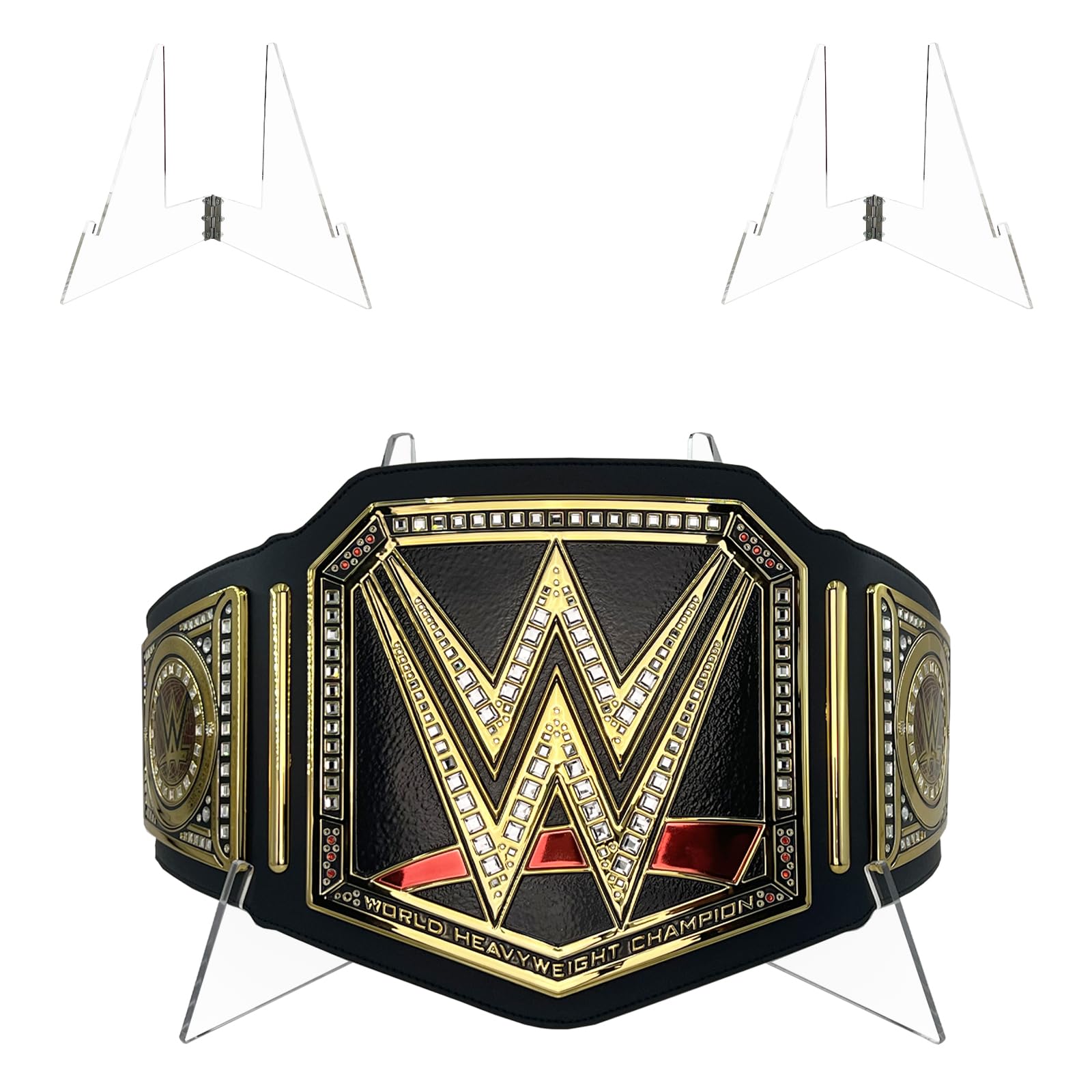 Photo 1 of (2 Pack) Championship Belt Display Stand,High Flexibility Wrestling Title Display Holder,Suitable for Wrestling Championship Belts and Other Replica Belts
