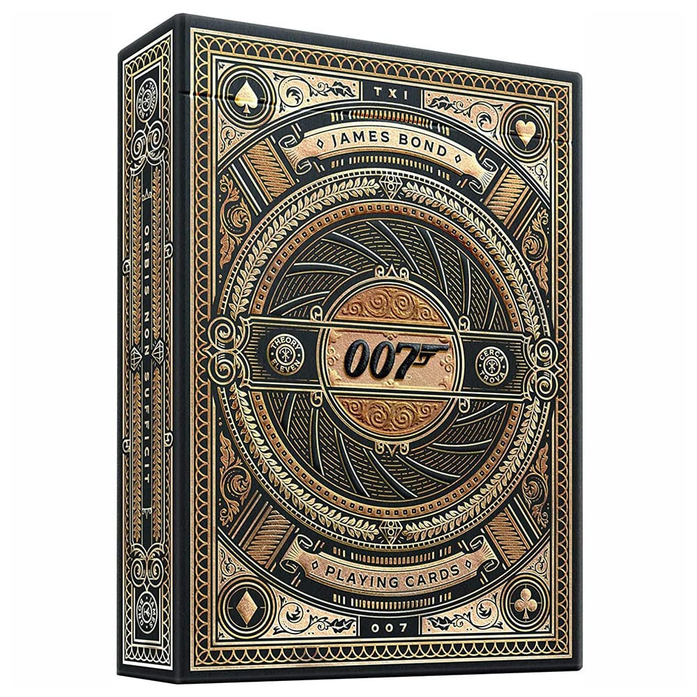 theory11 James Bond 007 Premium Playing Cards - Gold Foil, Official Collectible Deck