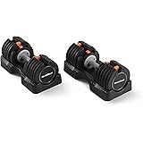 NordicTrack 55 lb Select-a-Weight Dumbbell Pair, Black