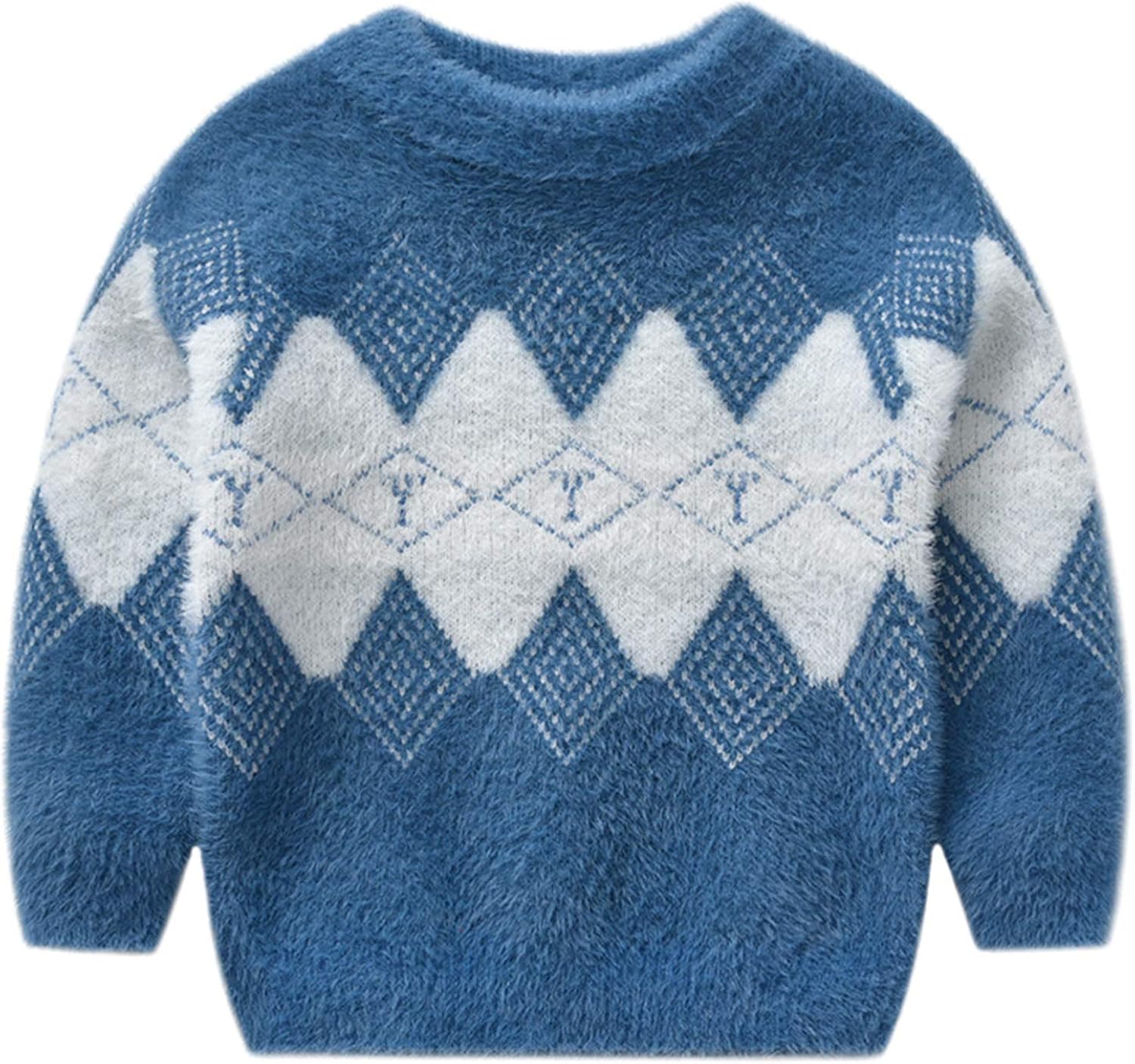 Yishengwan Strickpullover Für Kinder - Weicher Rollkragenpullover Für Jungen & Mädchen