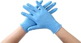 FDD4U Disposable Nitrile Gloves Powder Free Blue Size M 100 Pieces view 3