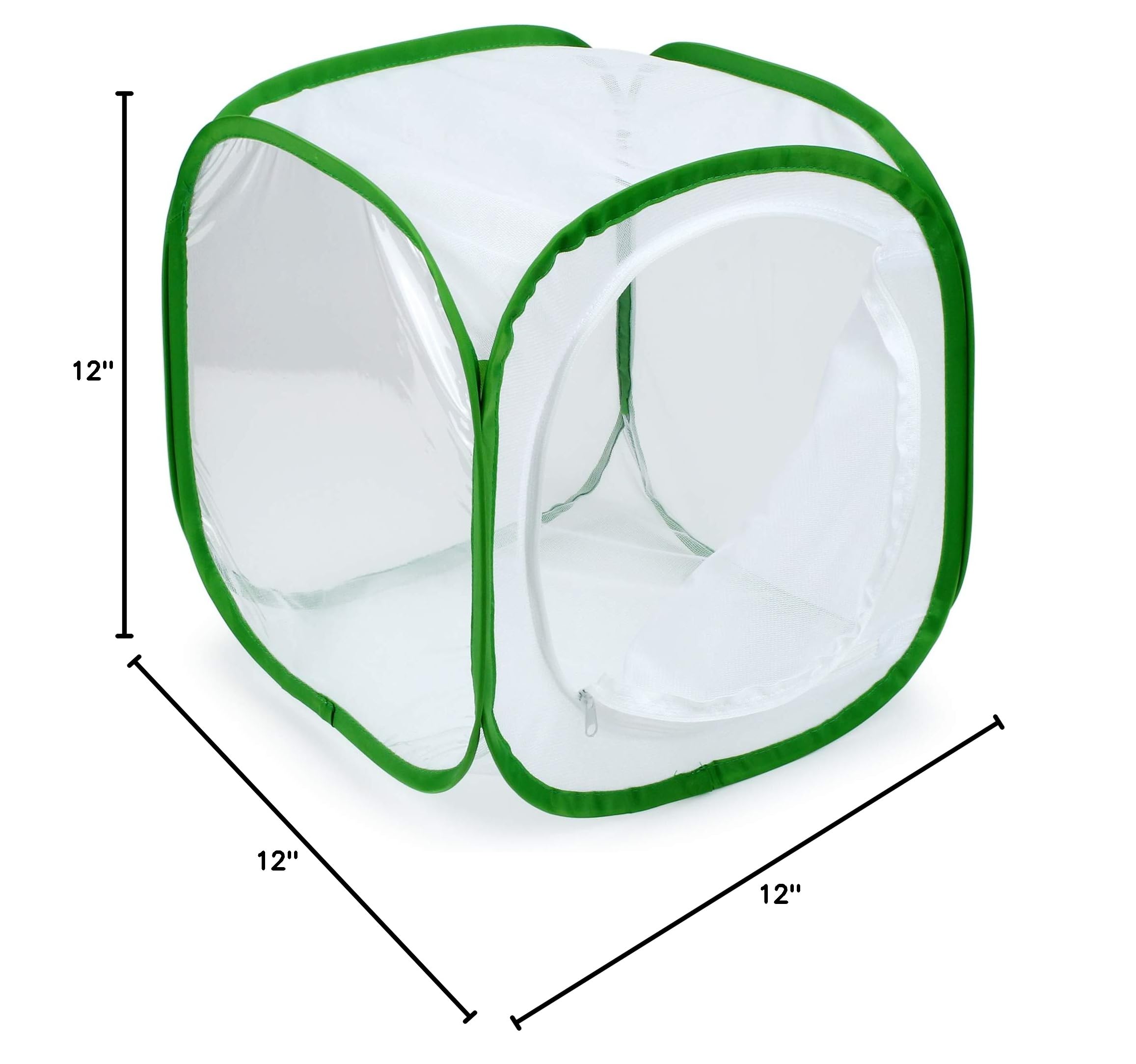 RESTCLOUD Insect and Butterfly Habitat Cage Terrarium Pop-up 12 X 12 X 12 Inches