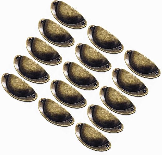 Amazon Com Weichuan 15pcs Antique Bronze Iron Drawer Knobs Pulls