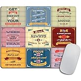 Success Motivational Mouse Pad, Success Life and Inspiration Quotes Rectangle Non-Slip Rubber Mousepad