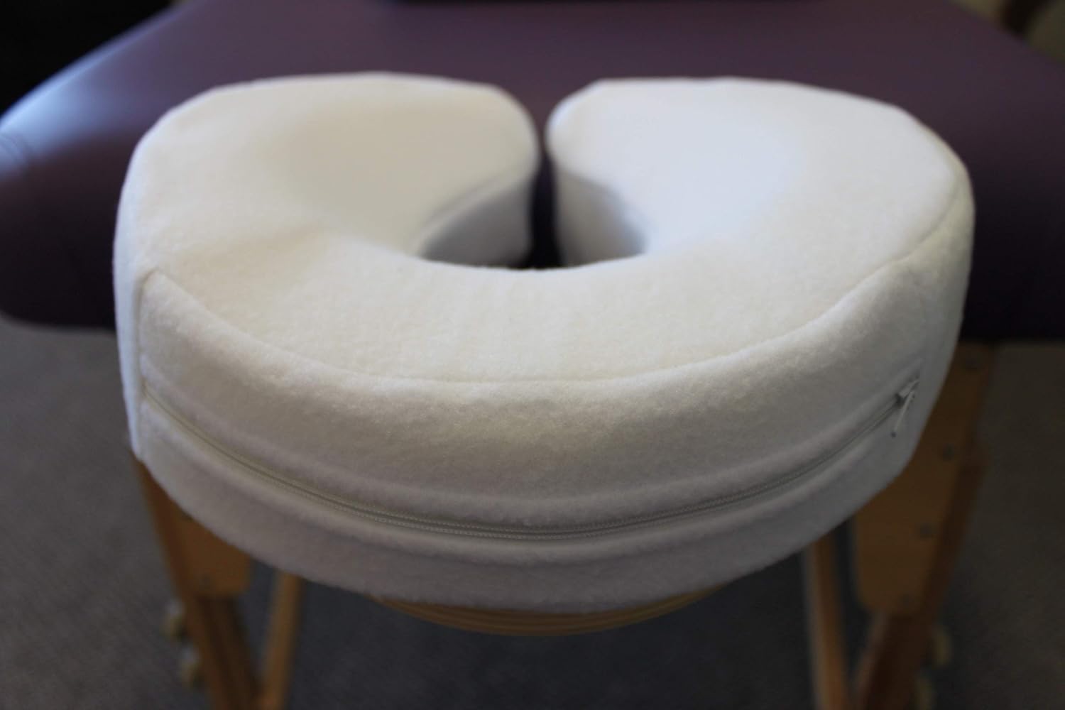 NRG Memory Foam Massage Table Face Cradle Pad with Ultra-Soft Fleece Cover - Head Rest Cushion Pillow Positions Head and Neck in Perfect Alignment with Spine - Temperature and Pressure Sensitive Foam : Beauty