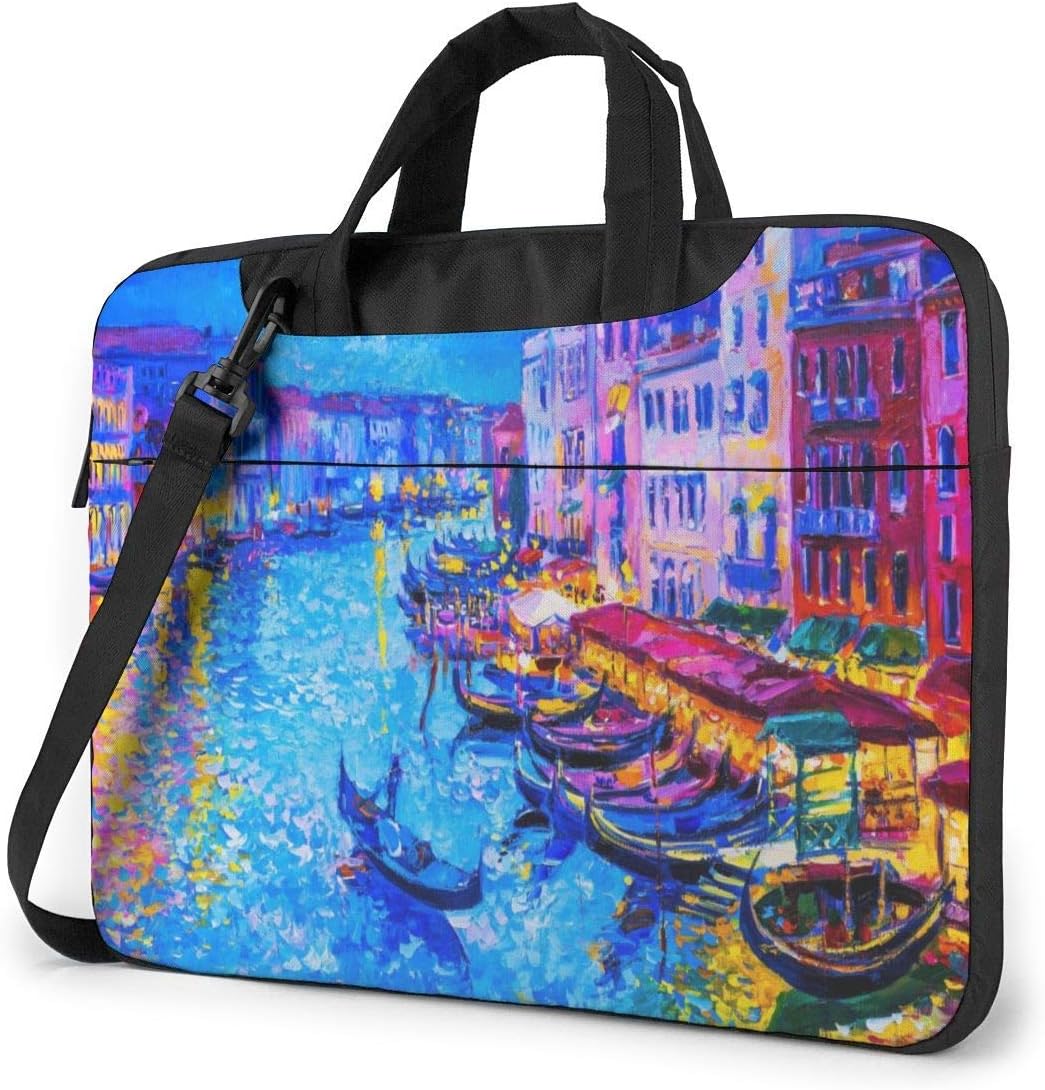 Lsjuee Gondelboot und Venedig Laptop-Tasche Laptop ...