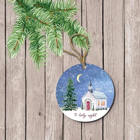 Immagini Natale Religioso.Ornamento Religioso Ornamento Di Natale Religioso Chiesa O Sacra Notte Notte Neve Ornamento Di Famiglia Cattedrale Ornamento Religioso In Ceramica Ornamento Ornamento Ornamento In Porcellana Amazon It Casa E Cucina