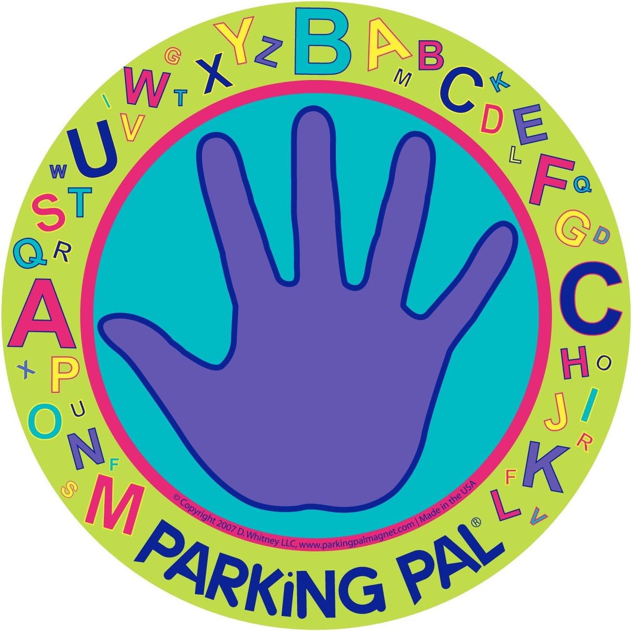 Parking Pal Car Magnet-Parking Lot Safety for Children (Alphabet 2017)