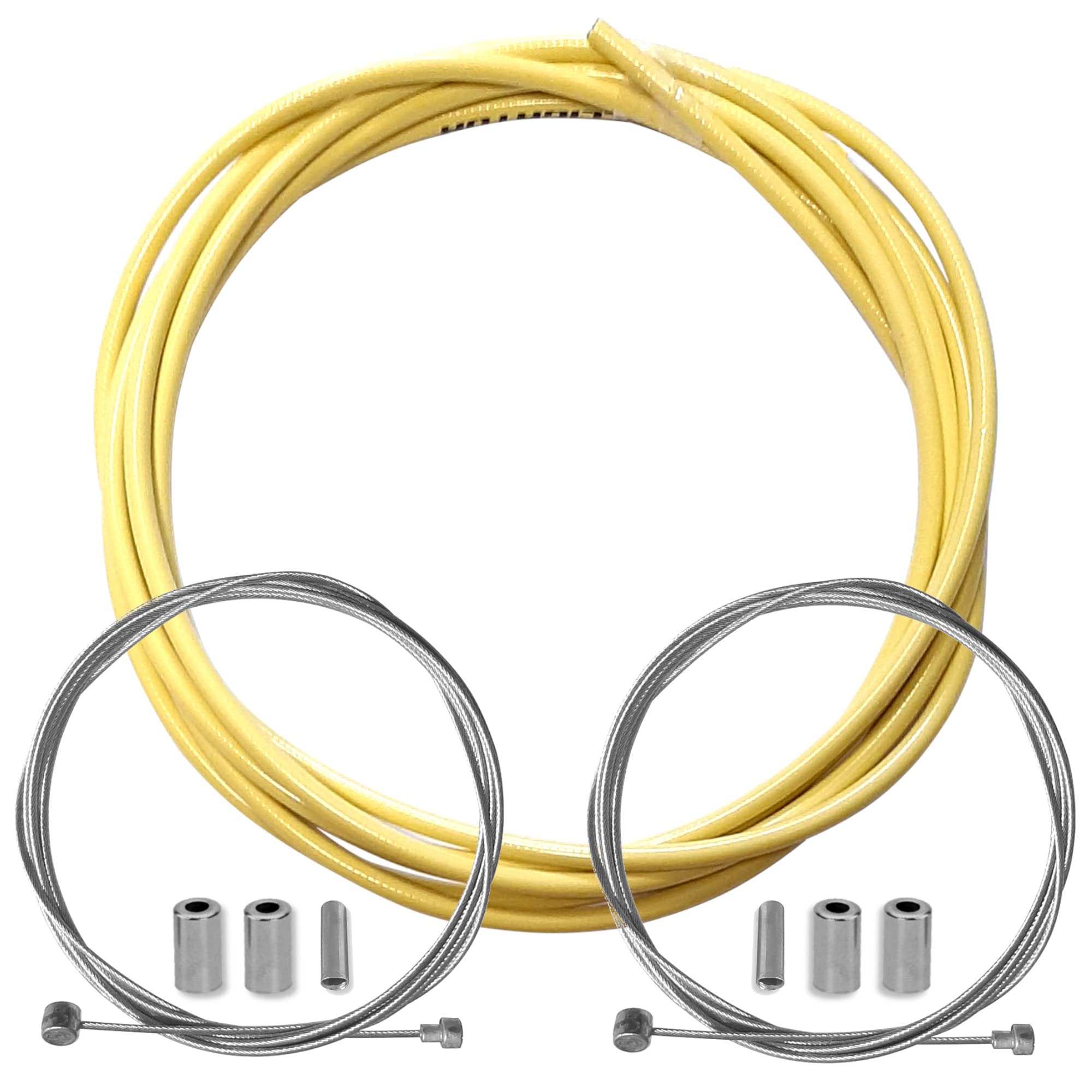 Teflon Brake Cable Kit, Yellow