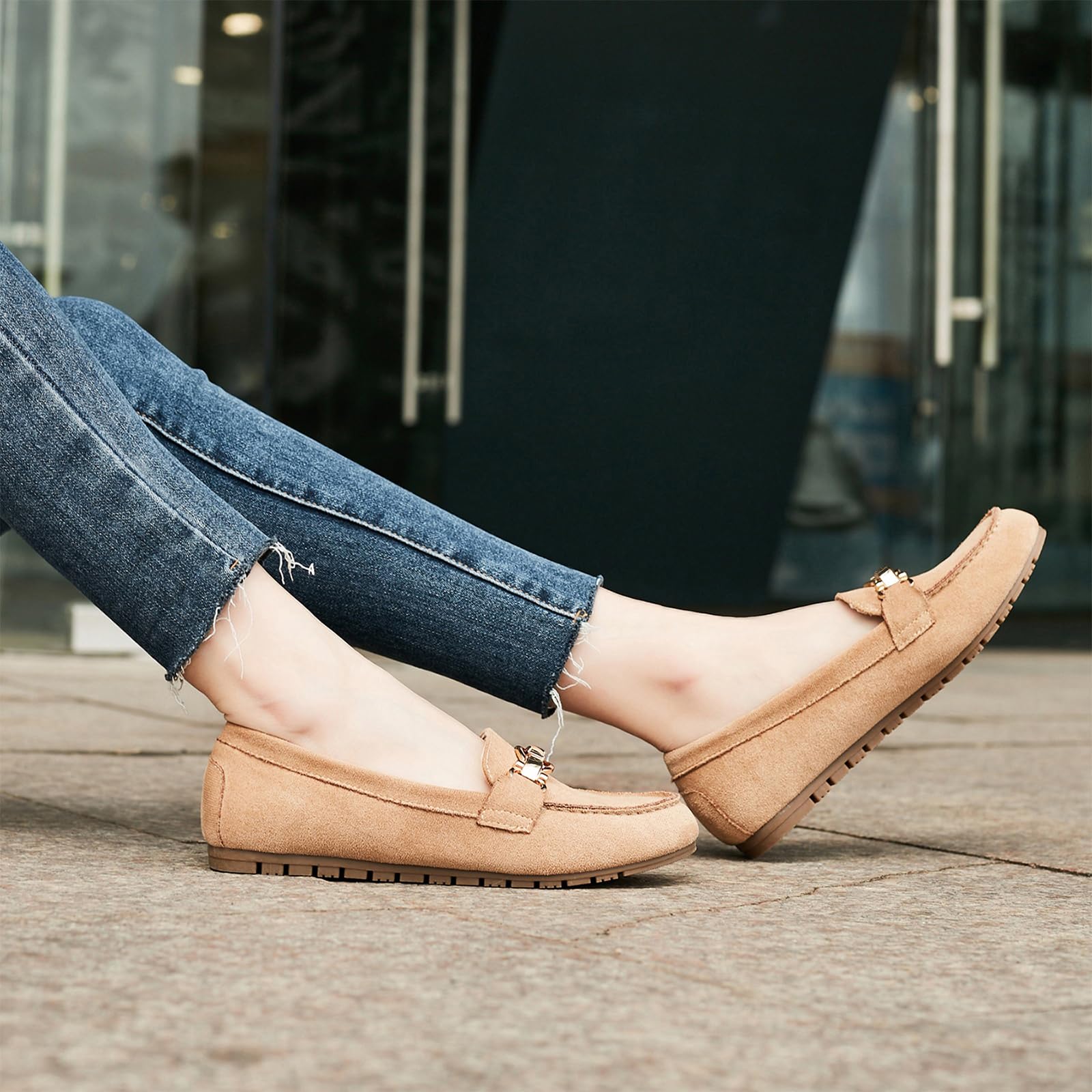 Cvistpieo Loafers for Women Business Casual Shoes Comfortable & Lightweight Penny Loafers Slip On Work Flats