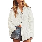 Dookttker Women's Cotton Linen Button Down Shirt V Neck Roll Up Long Sleeve Collared Blouse Loose Fit Casual Work Tops